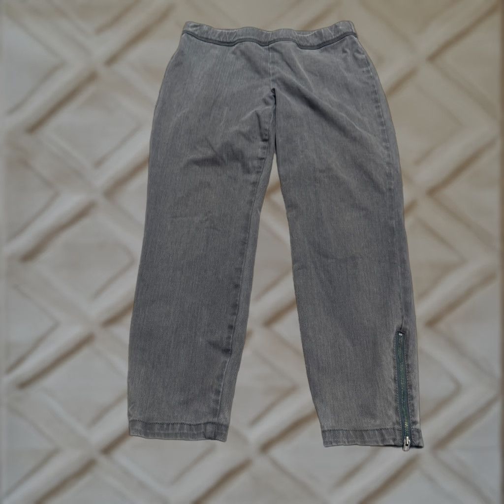 J.Crew VINTAGE J.CREW Women's Jeggings Ankle Zip Pull On Denim Pants Size 6 High Rise Gray Stretch Size 28" / US 6 / IT 42 - 1 Thumbnail