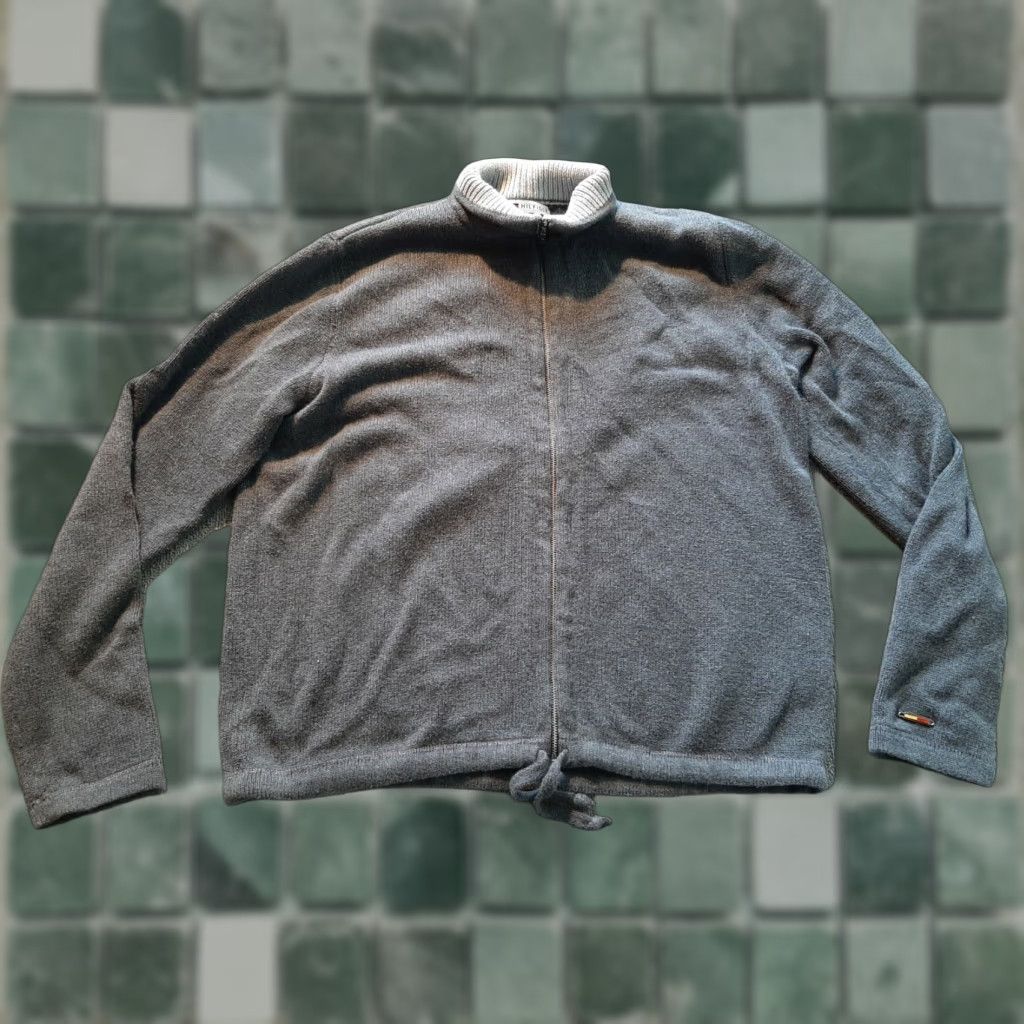 Tommy Hilfiger Tommy Hilfiger Zip Sweater Gray Women L Large Long Sleeve Size L / US 10 / IT 46 - 1 Thumbnail