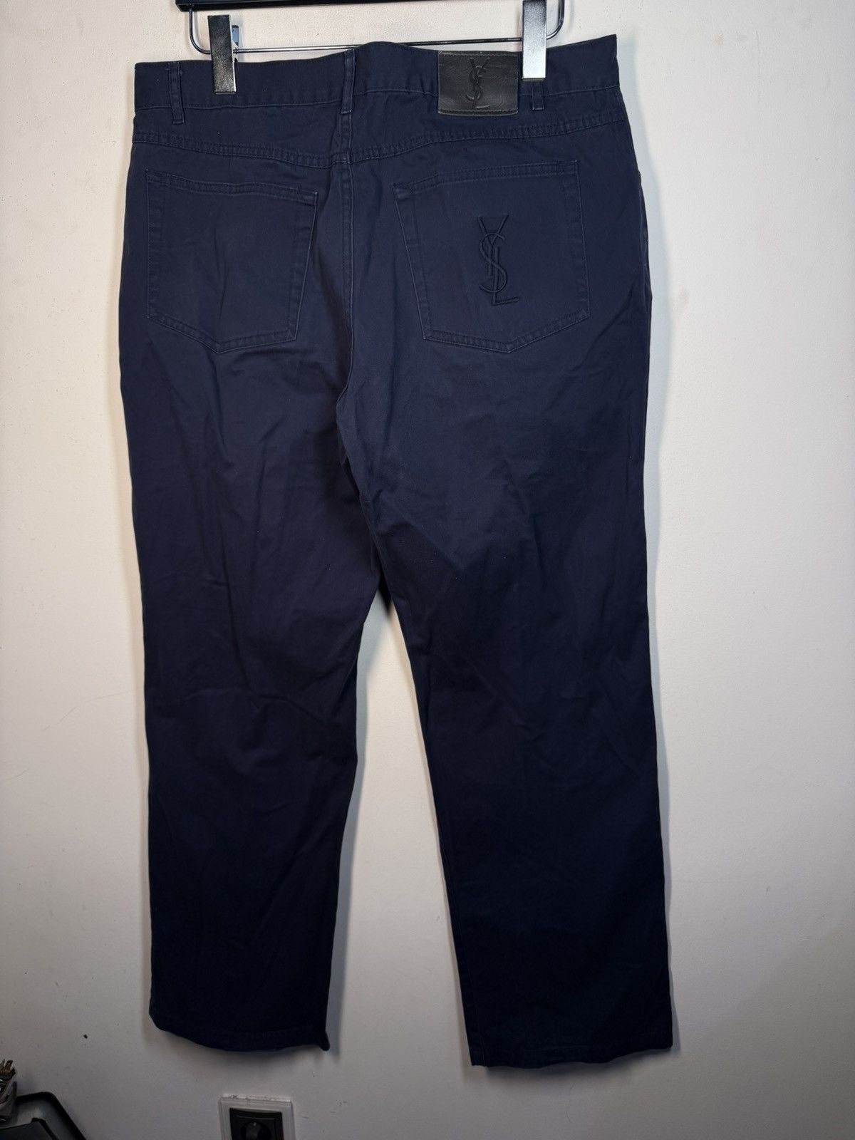 Yves Saint Laurent 36x30 YSL Jeans Denim Navy Classic Pants Vintage Size US 36 / EU 52 - 2 Thumbnail