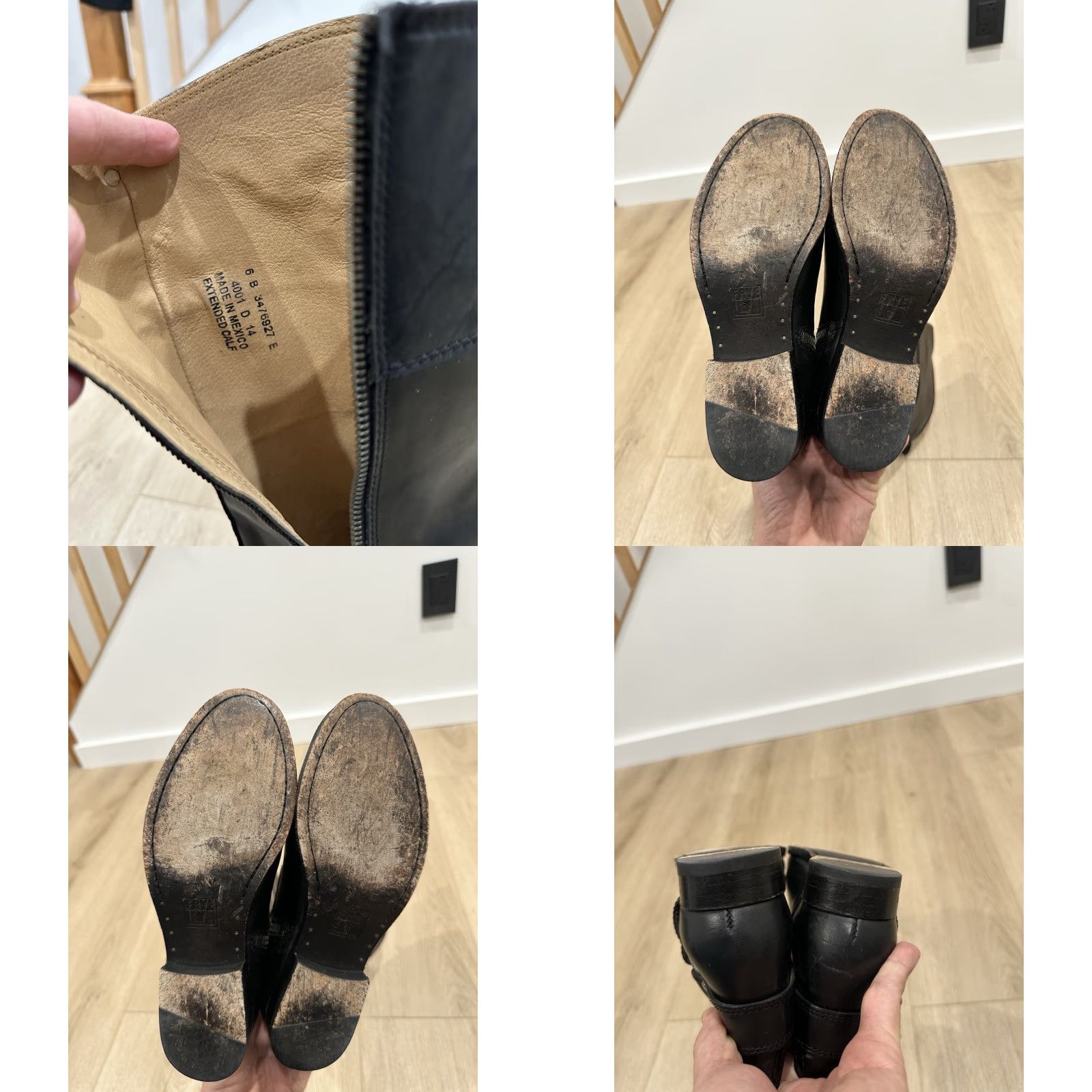 Frye Frye Melissa Harness Leather Riding Boots Size 6 B Black Woman Shoe Size US 6 / IT 36 - 8 Thumbnail