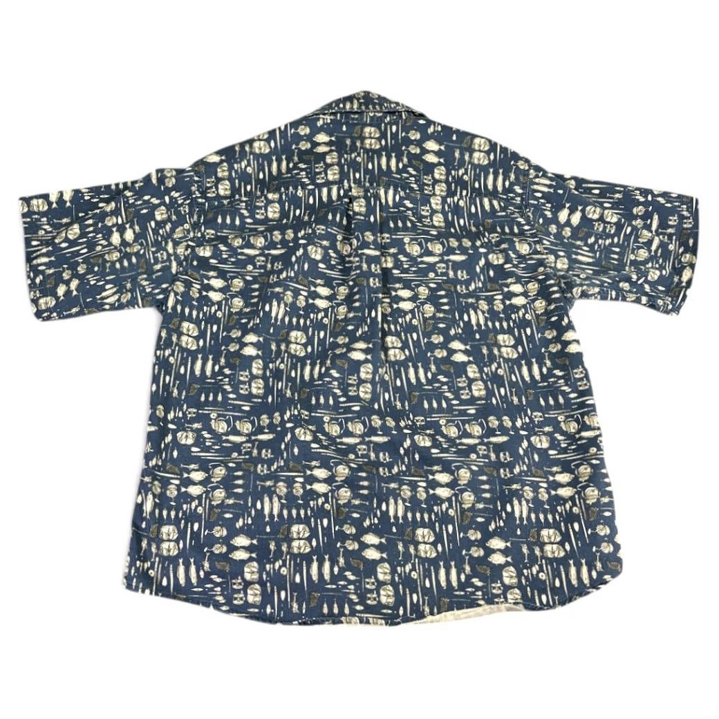 Vintage VINTAGE Woolrich Shirt Blue Fishing Tackle Reel Button-Up Adult XL Short Sleeve Mens Size US XL / EU 56 / 4 - 3 Thumbnail