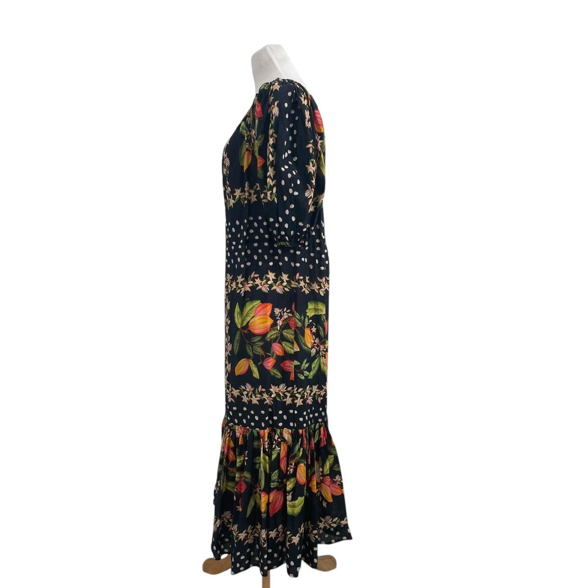 Farm Rio FARM Rio Cocoa Paradise Tropical Maxi Dress Black Medium Size M / US 6-8 / IT 42-44 - 5 Thumbnail
