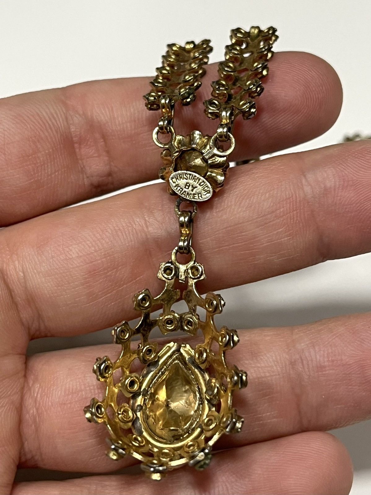 Dior ★0% TAX★ DIOR BY KRAMER REVIVAL LAVALIER NECKLACE CHOKER Size ONE SIZE - 2 Thumbnail