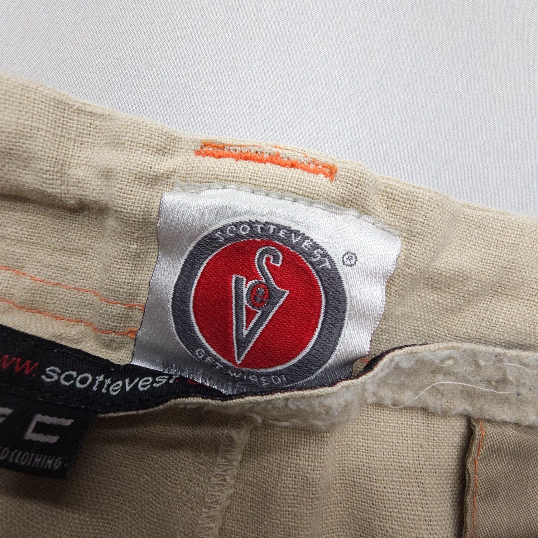 Vintage VINTAGE SCOTTeVEST Cargo Convertible Pants Mens 38x30 Baggy Hidden Pockets Y2K Linen Size 38R - 4 Thumbnail