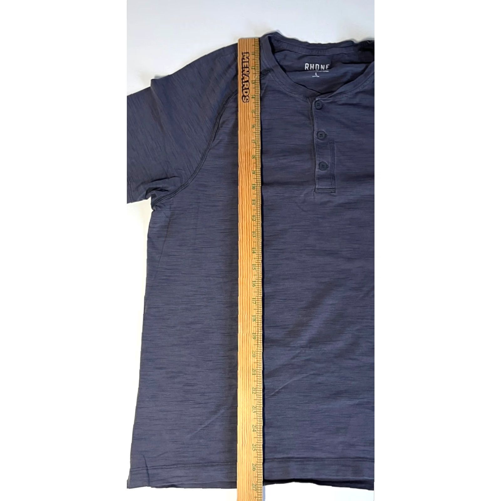Rhone Rhone Men's T-Shirt Henley Activewear Pima Cotton Sz M L Gray Short Sleeve Crew Neck 94% Pima Cotton 6% Spandex Modern Classics Sports Outdoor Size US L / EU 52-54 / 3 - 6 Thumbnail