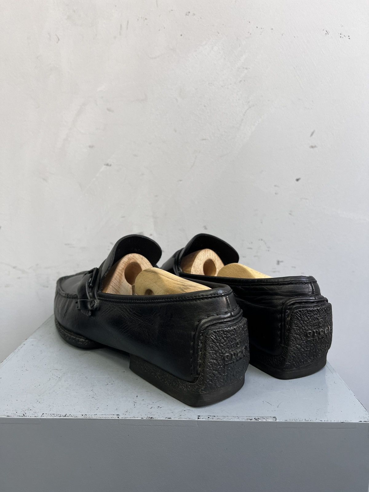 Gucci Gucci black leather loafers luxury classic designer style Size US 8.5 / EU 41-42 - 6 Thumbnail