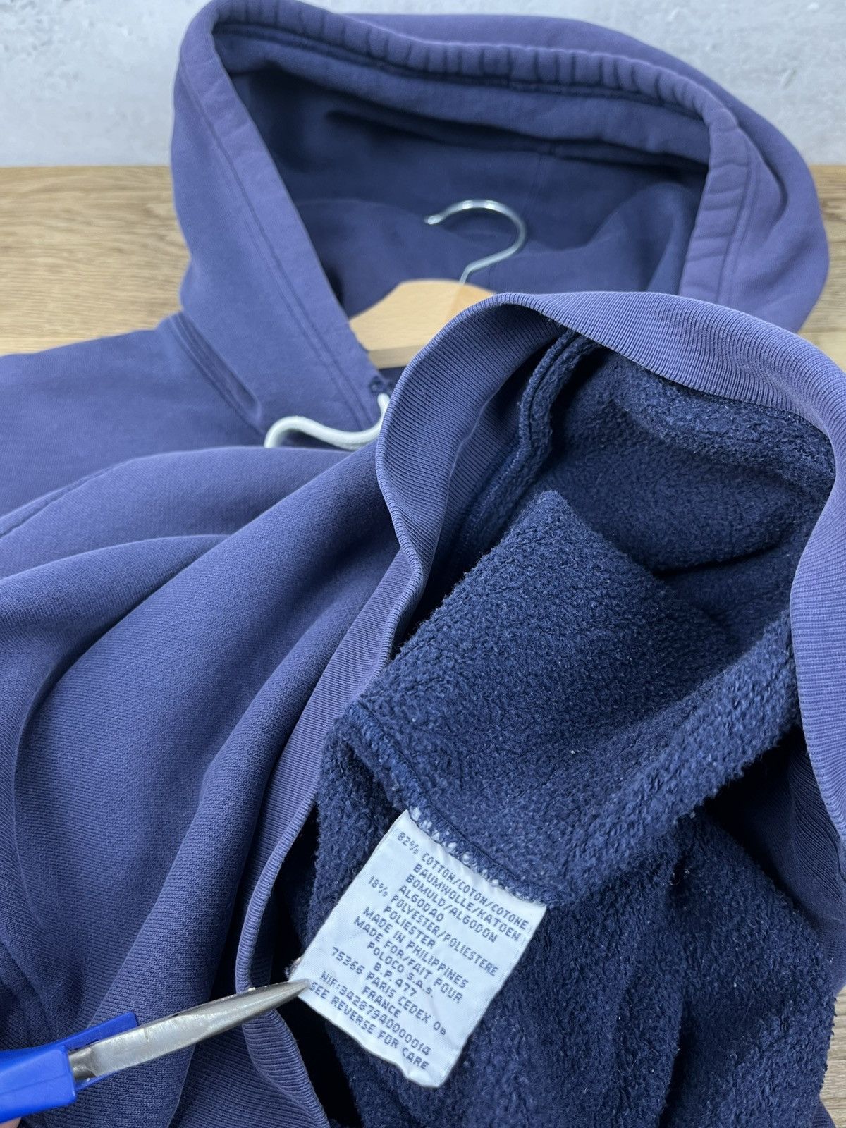 Polo Ralph Lauren × RRL Ralph Lauren × Vintage Distressed Vintage Polo Ralph Lauren Hoodie Size US L / EU 52-54 / 3 - 14 Thumbnail
