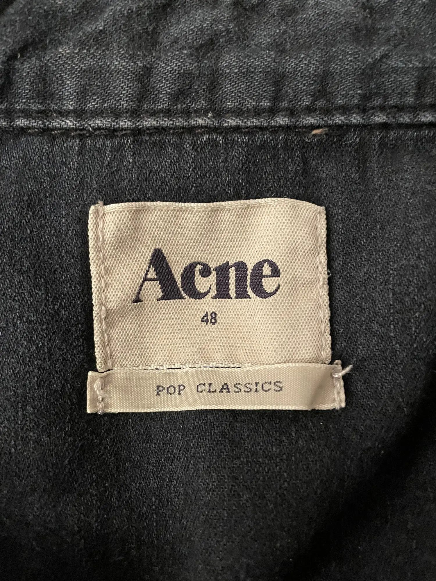 Acne Studios Acne Pop Classics Western black cotton jeans Shirt 48 M Size US M / EU 48-50 / 2 - 5 Thumbnail