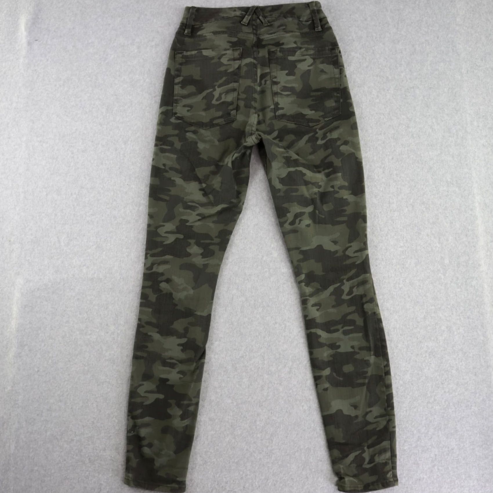 Good American Good American Jeans Skinny Green Camouflage Size 4/27 Stretch Womens Size 27" / US 4 / IT 40 - 2 Thumbnail