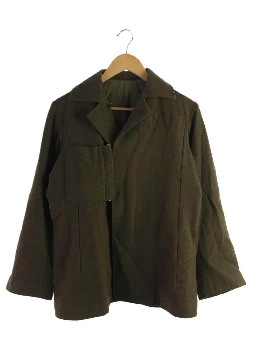 Pre-owned Yohji Yamamoto X Ys Yamamoto Wool Front Zip Blouson Jacket In Khaki Green