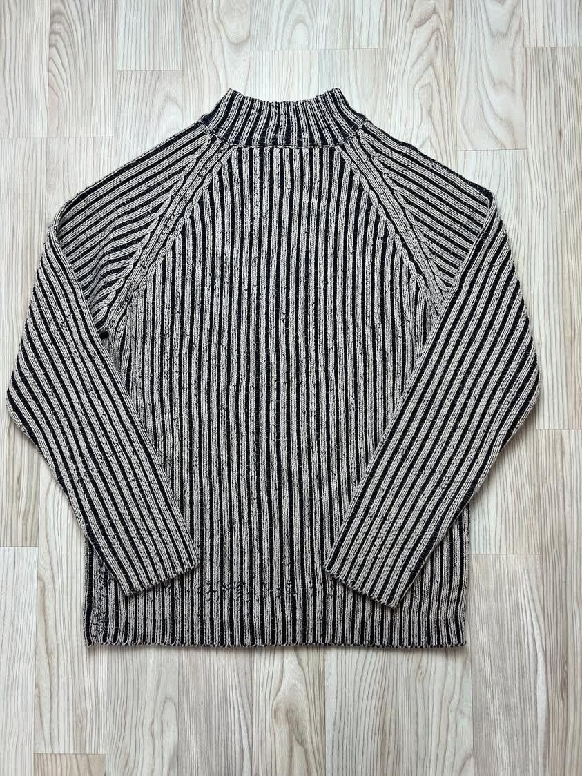 Japanese Brand Vintage ribbed Knit washed sweater 🔥 Size US L / EU 52-54 / 3 - 8 Thumbnail