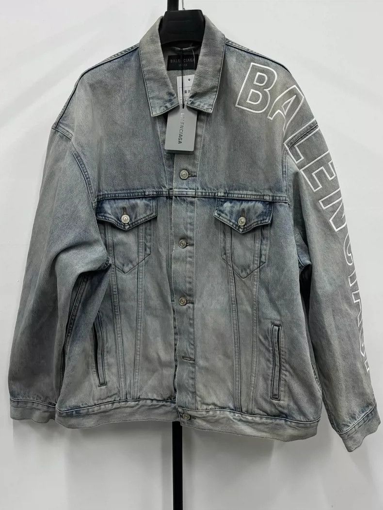 Balenciaga Balenciaga Long Sleeve Denim Jacket- DMC Size US M / EU 48-50 / 2 - 1 Thumbnail