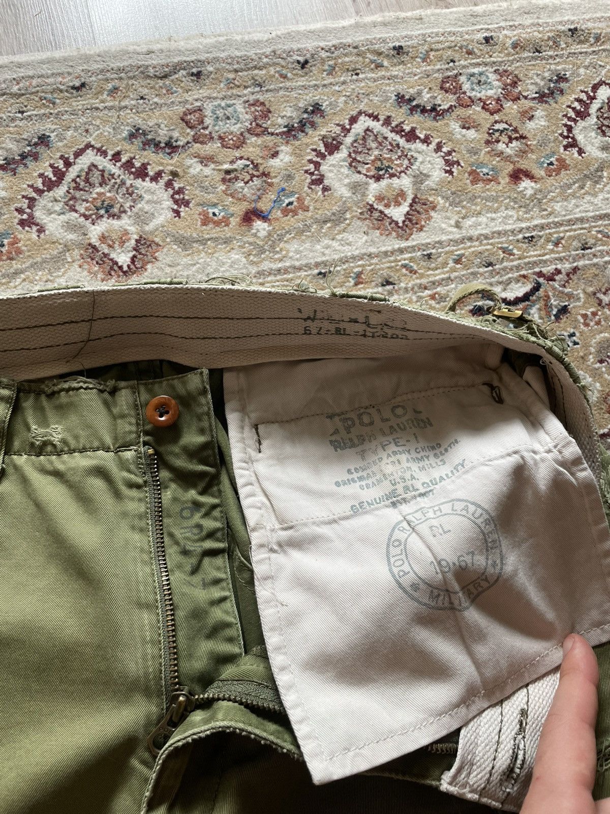 Polo Ralph Lauren Type-1 Polo Ralph Lauren Military Cargo Shorts USA Distresed Size US 32 / EU 48 - 5 Thumbnail