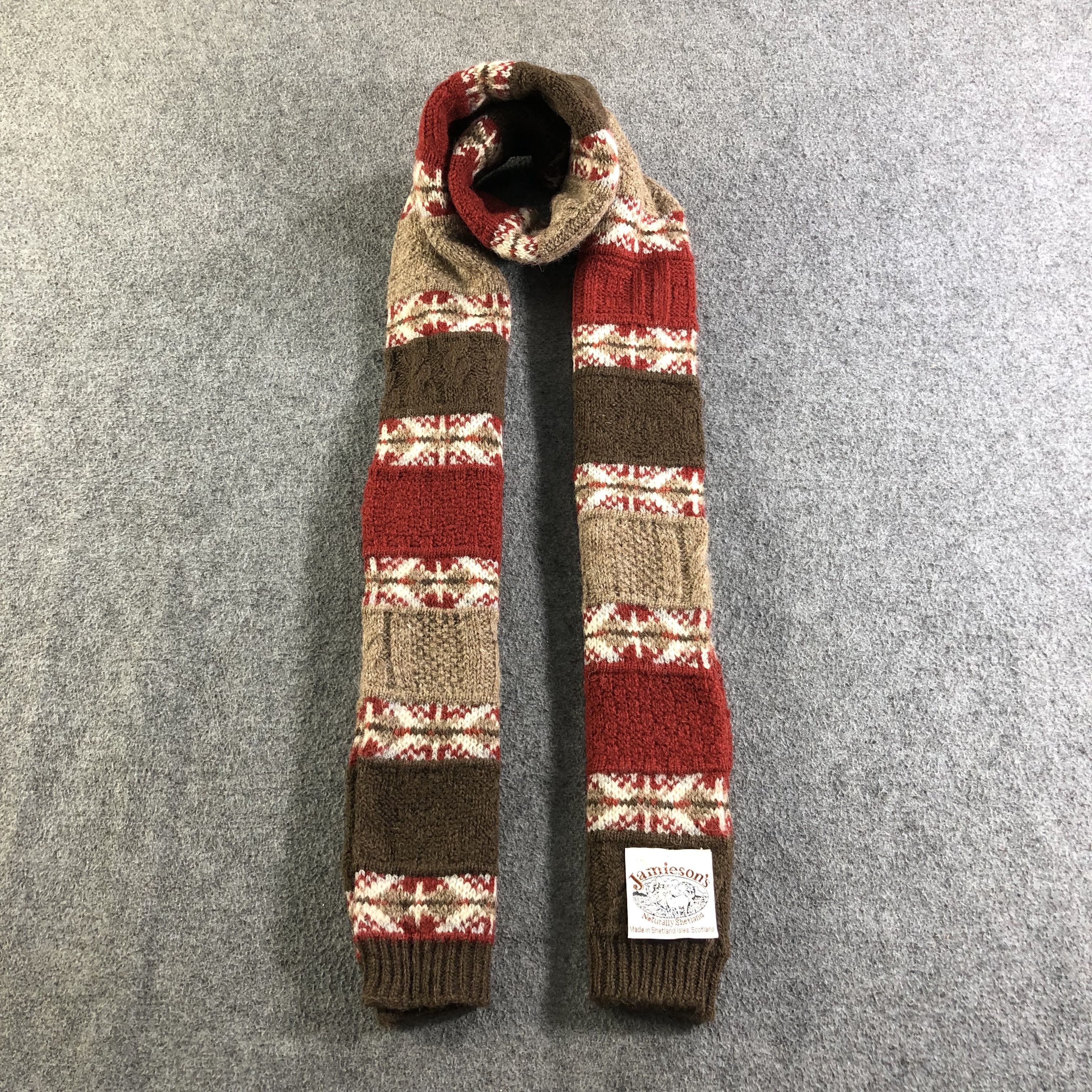 SHIPS Jamieson's Native Wool Scarf Muffler Neckwear V2139 Size ONE SIZE - 1 Thumbnail