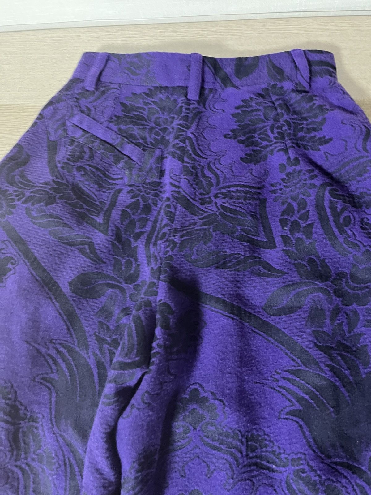 Vivienne Westwood 10 Vivienne Westwood gold label floral wide cropped pants Size 28" / US 6 / IT 42 - 8 Thumbnail