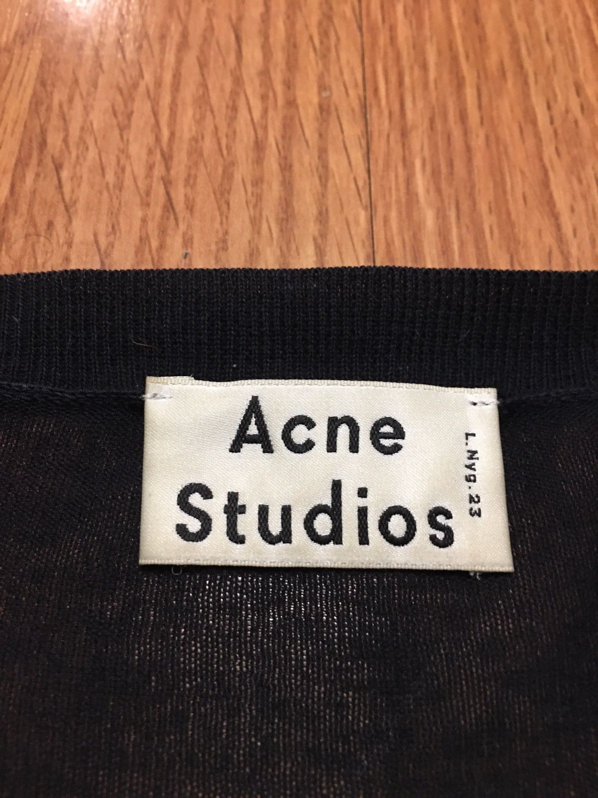 Acne Studios ACNE STUDIOS Cotton Black Oversize Sweater Cardigan Size M Size US M / EU 48-50 / 2 - 9 Thumbnail