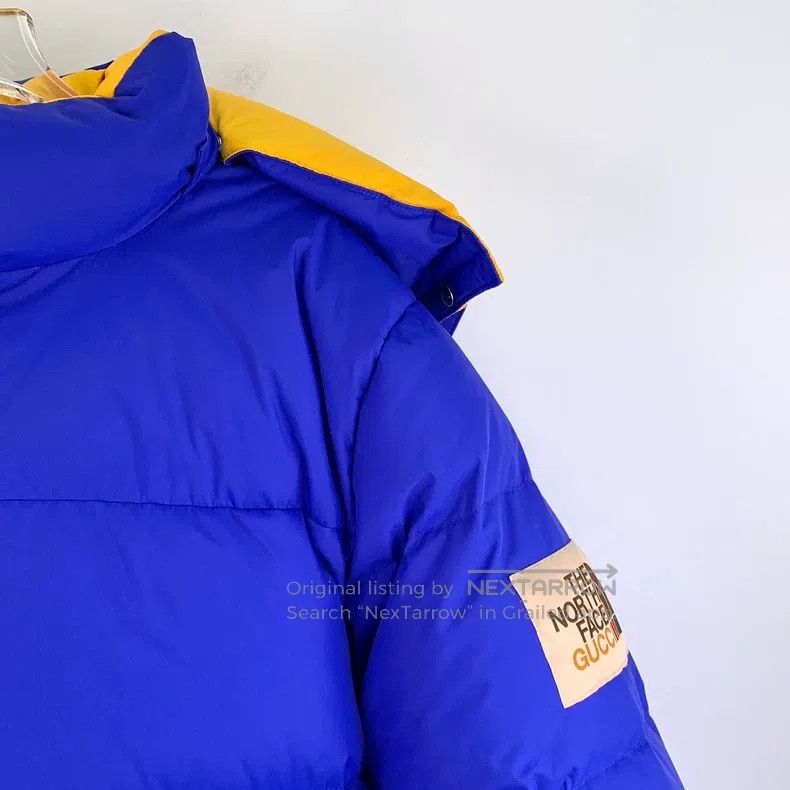 Gucci Gucci Co-branded blue logo decal hooded long-sleeved down Size US S / EU 44-46 / 1 - 3 Thumbnail