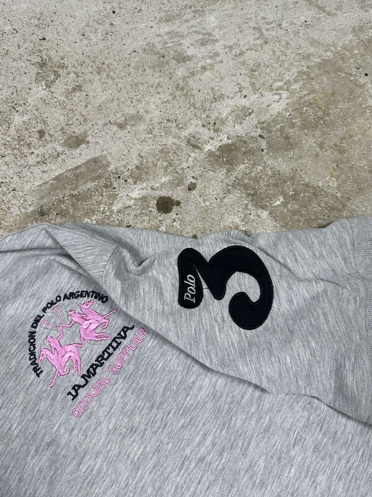 La Martina Vintage Y2K La Martina Saddlery Grey Polo Tee 3 Size US XL / EU 56 / 4 - 6 Thumbnail