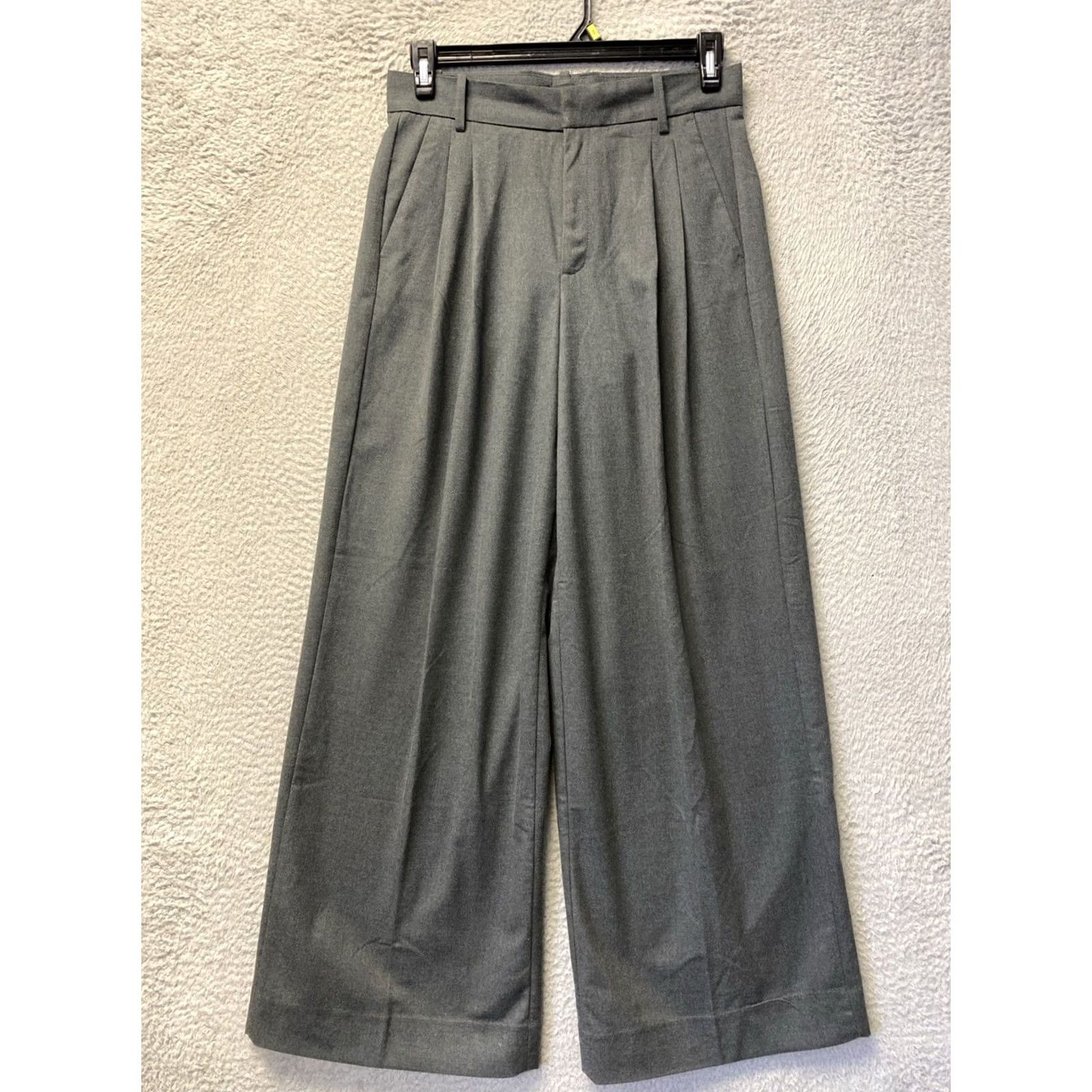 Banana Republic Banana Republic Pants Womens Size 6 Gray Wide-Leg Pleated Dress Pants Women 6 Gray Wide-Leg Vintage: No Size 28" / US 6 / IT 42 - 2 Thumbnail