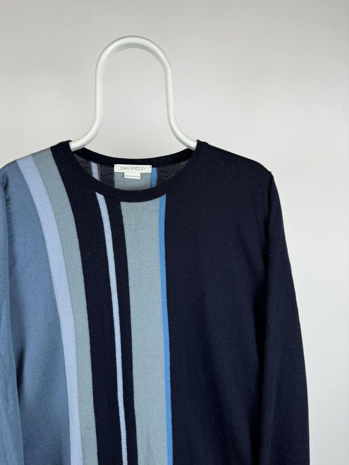 John Smedley John Smedley Striped Merino Wool Sweater Made in England Size US M / EU 48-50 / 2 - 2 Thumbnail