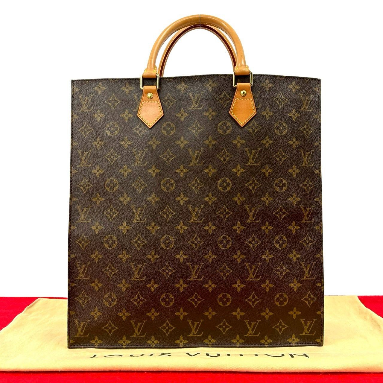Louis Vuitton Louis Vuitton Louis Vuitton Sac Plat Monogram Leather Tote Bag Textile Tote Bag DUTY FREE for USA Size ONE SIZE - 1 Thumbnail