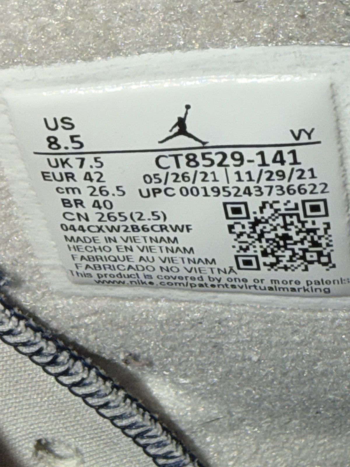 Jordan Brand Air Jordan 6 Retro ‘Midnight Navy’ 2022 Size US 8.5 / EU 41-42 - 9 Thumbnail