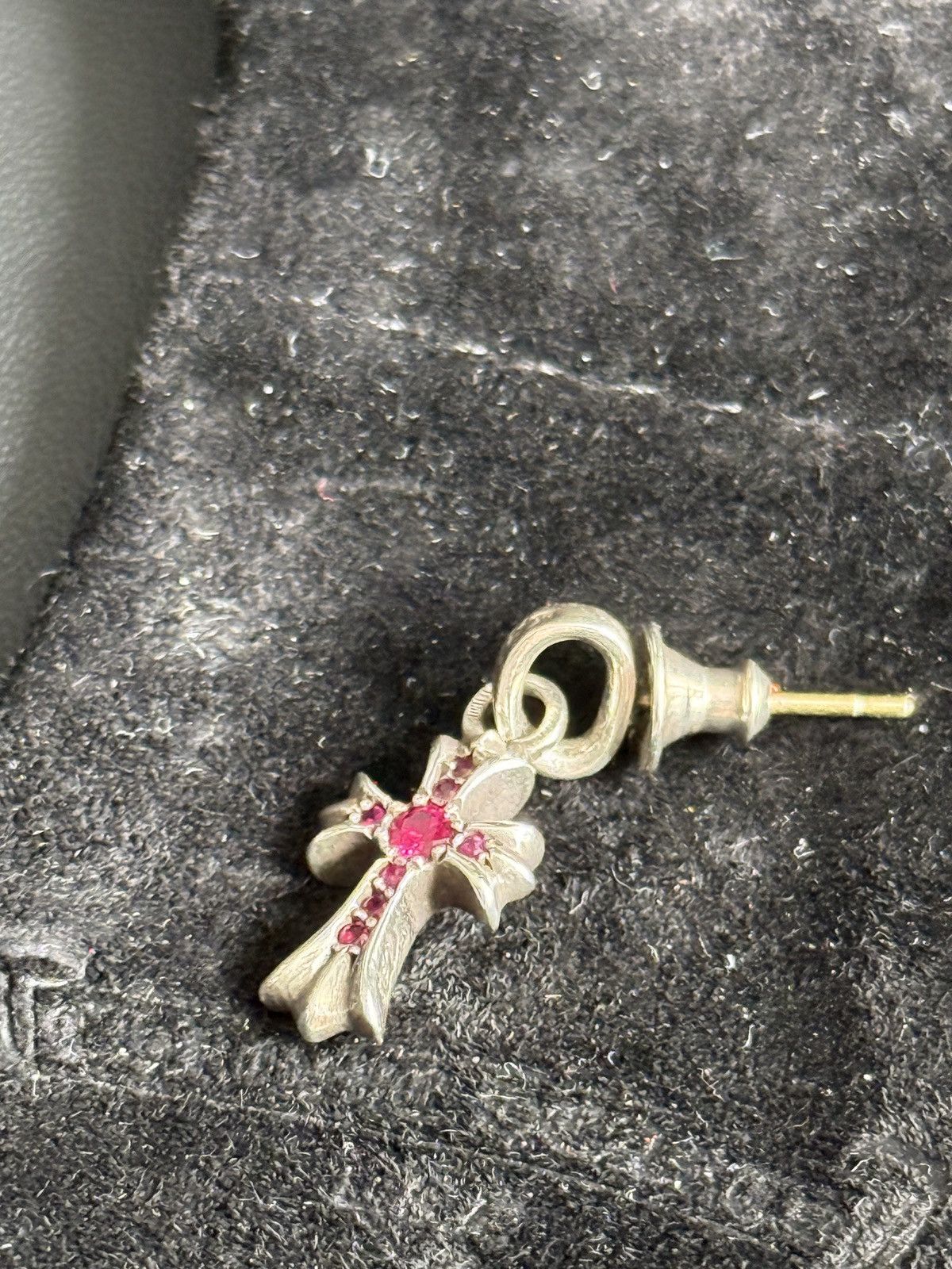 Chrome Hearts Chrome Hearts Pave Factory Ruby Set Babyfat Earring Drop Size ONE SIZE - 13 Thumbnail