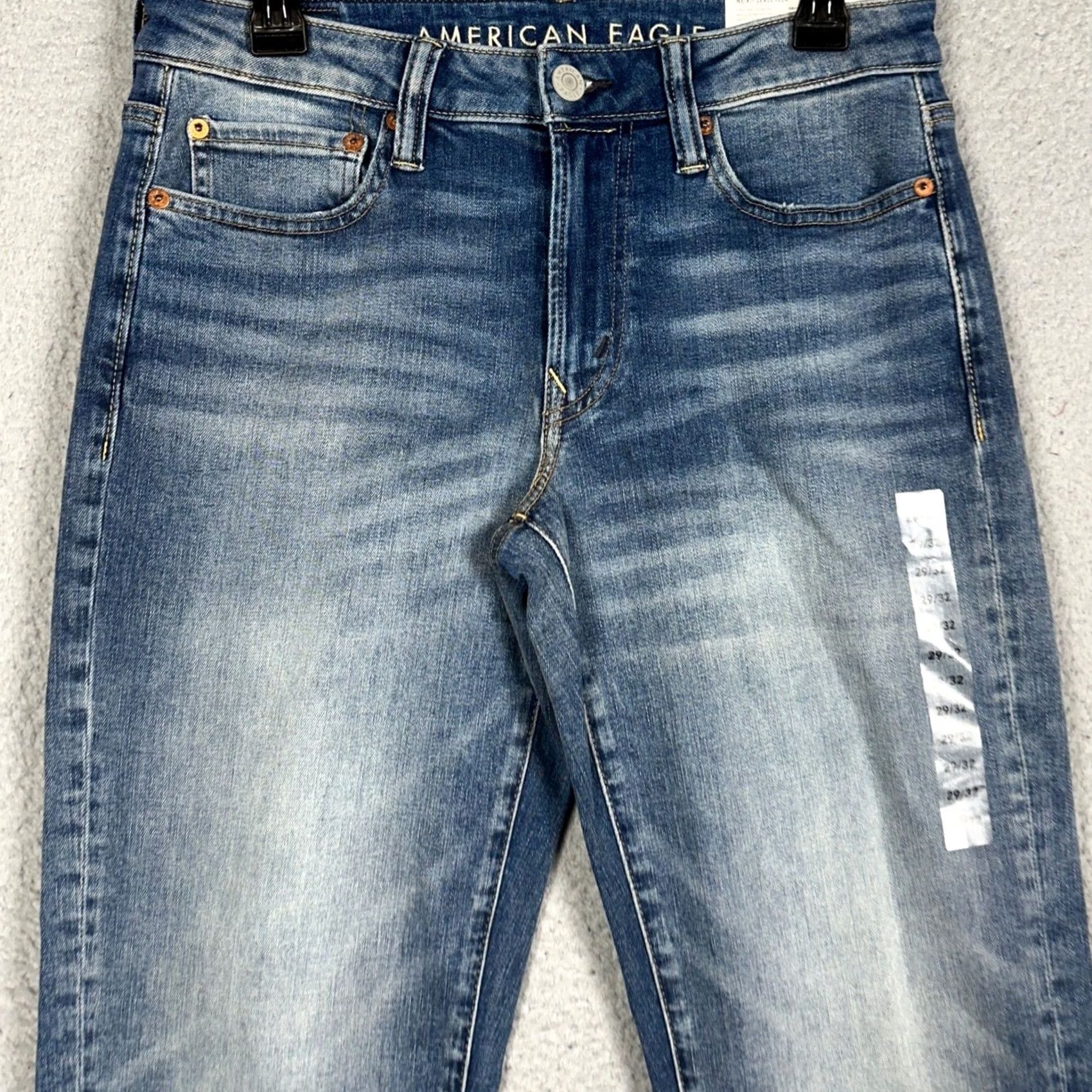 American Eagle Outfitters VINTAGE? No — American Eagle Jeans Mens 29X32 Blue Original Straight Next Level Flex Denim Shirt Size US 29 - 3 Thumbnail