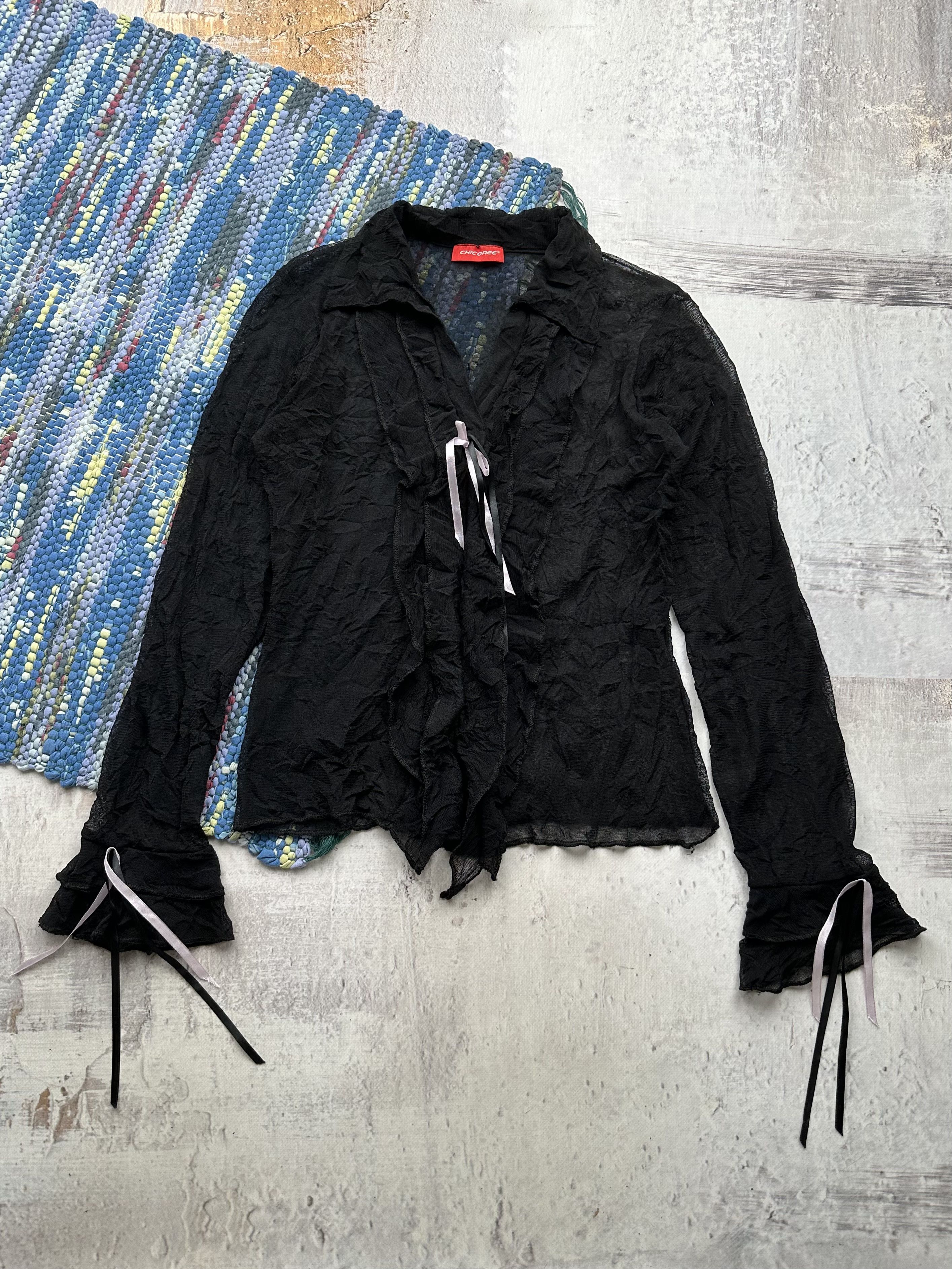 Japanese Brand Vintage Mesh Blouse A307(105)D15 Size M / US 6-8 / IT 42-44 - 1 Thumbnail