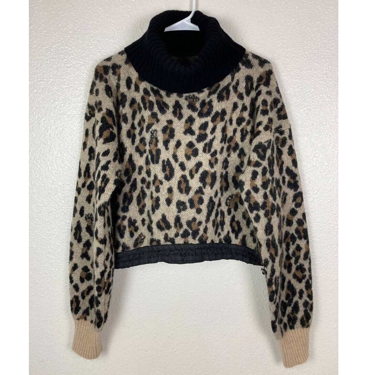 Sacai Sacai Leopard Print Alpaca Wool Sweater Medium Turtleneck Size M / US 6-8 / IT 42-44 - 2 Thumbnail