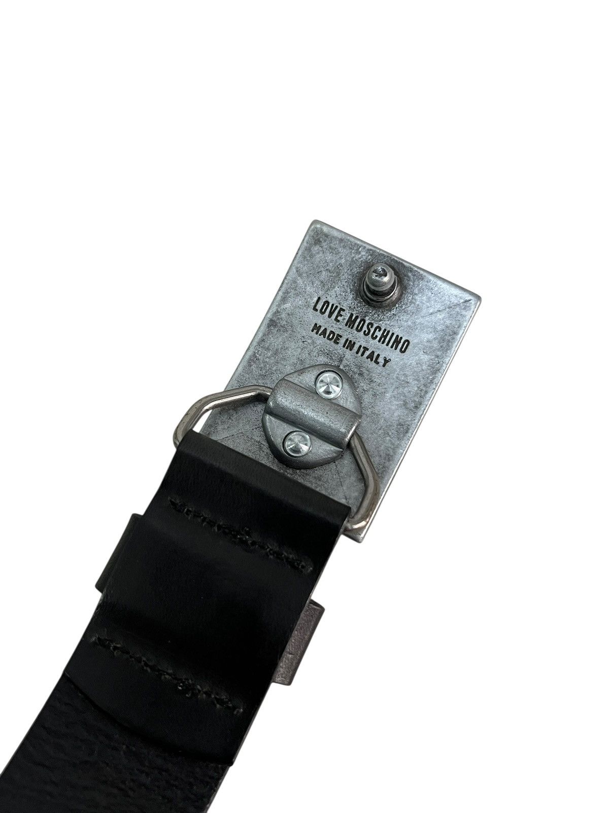 Moschino Moschino ‘Explicit Love” Leather Belt Size ONE SIZE - 4 Thumbnail