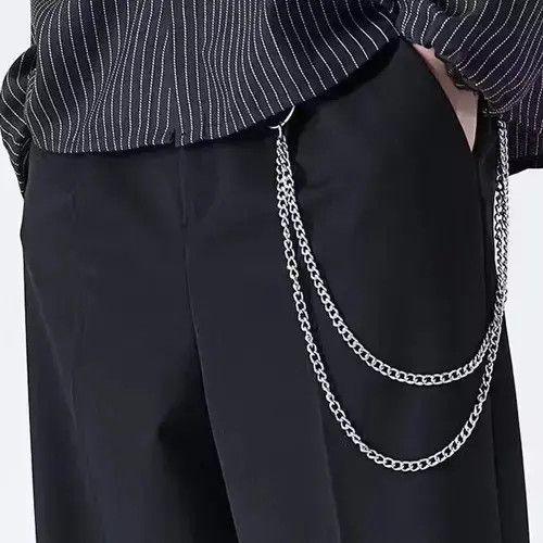 Jewelry Pocket Double Chain Punk Rock Link Gothic Death Wallet Demon Size ONE SIZE - 2 Thumbnail