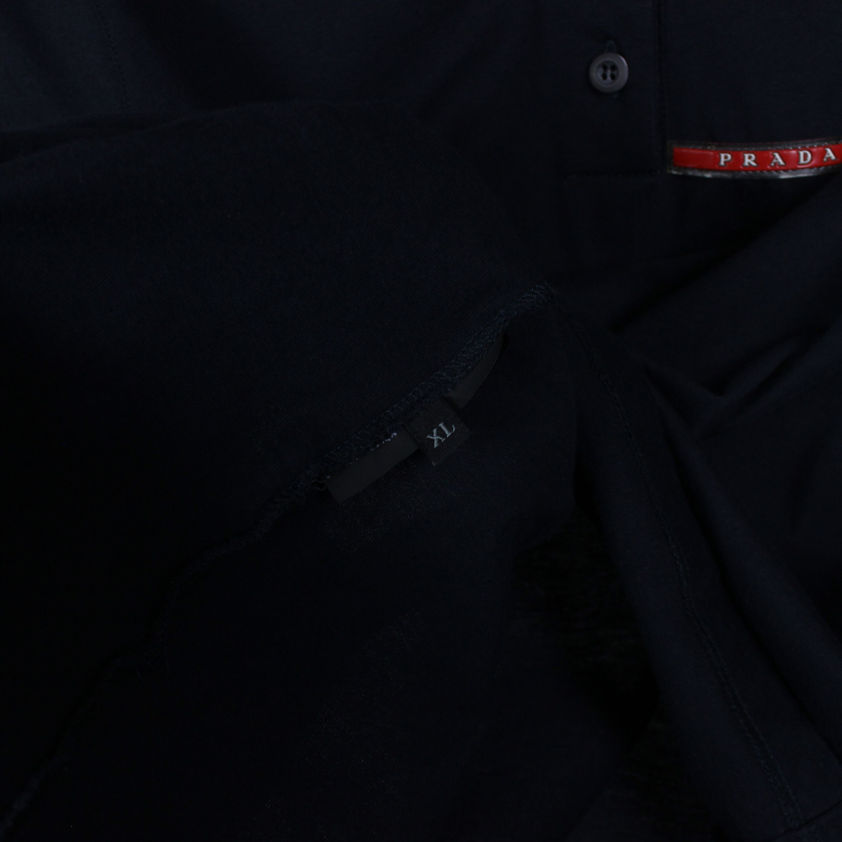 Prada Prada polo shirt women vintage black gray red logo L XL Size XL / US 12-14 / IT 48-50 - 5 Thumbnail