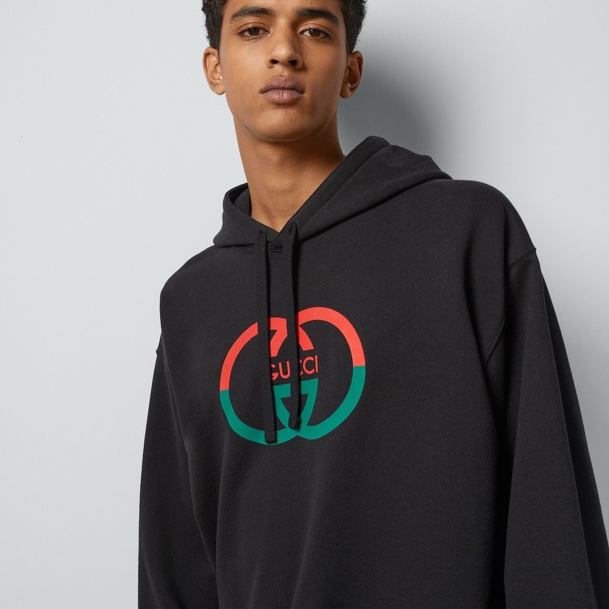 Gucci o1loc1c0925 Cotton Jersey Printed Hooded Sweatshirt in Black Size US S / EU 44-46 / 1 - 3 Thumbnail