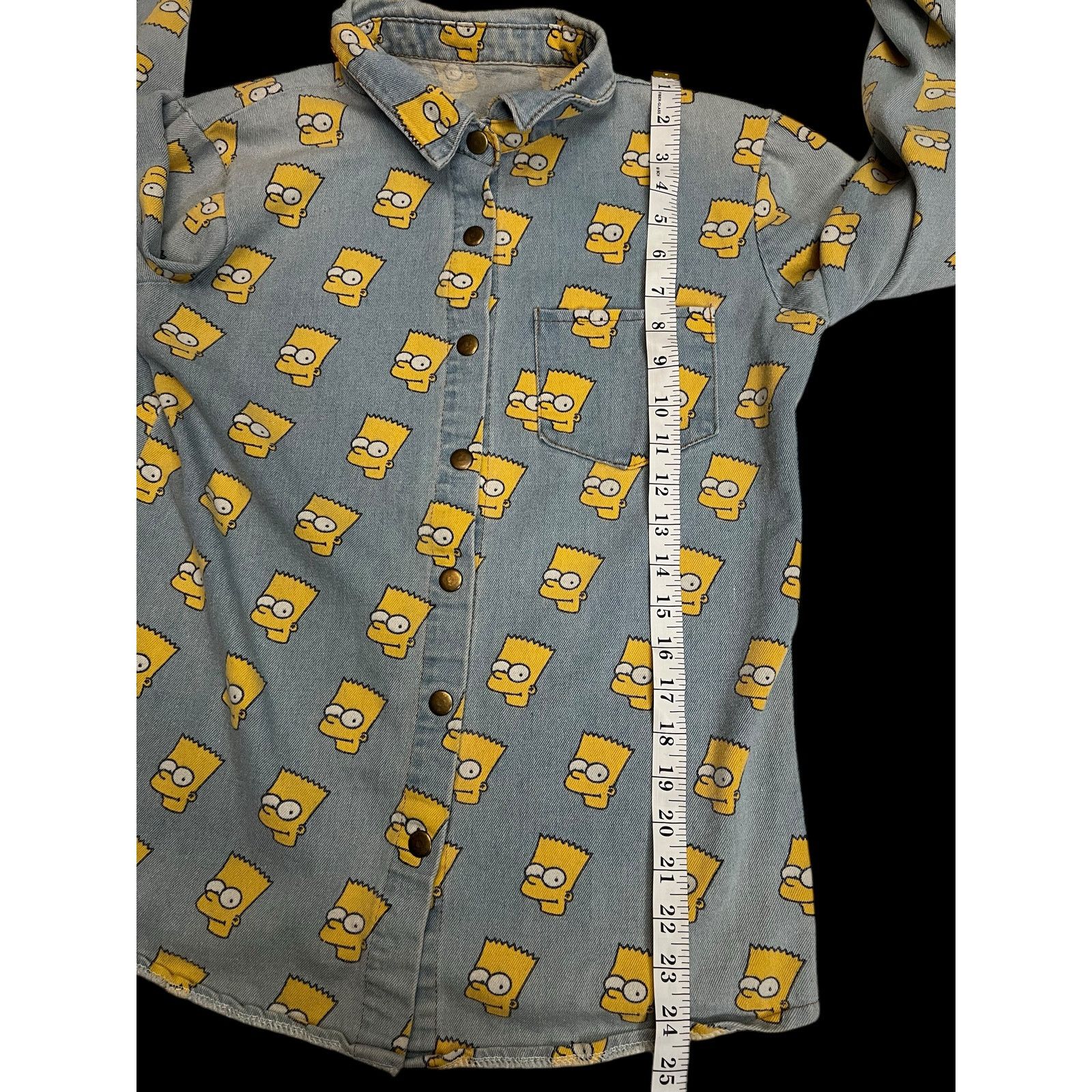 The Simpsons Vintage 90s Bart Simpson Denim Jacket - All Woman’s Jacket Size M / US 6-8 / IT 42-44 - 13 Thumbnail