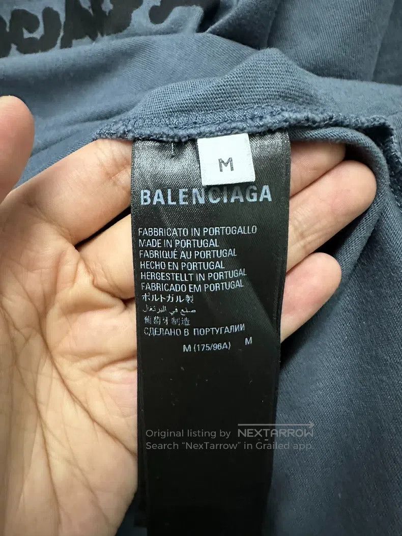 Balenciaga Balenciaga Short Sleeve Splashed Logo Size US M / EU 48-50 / 2 - 5 Thumbnail