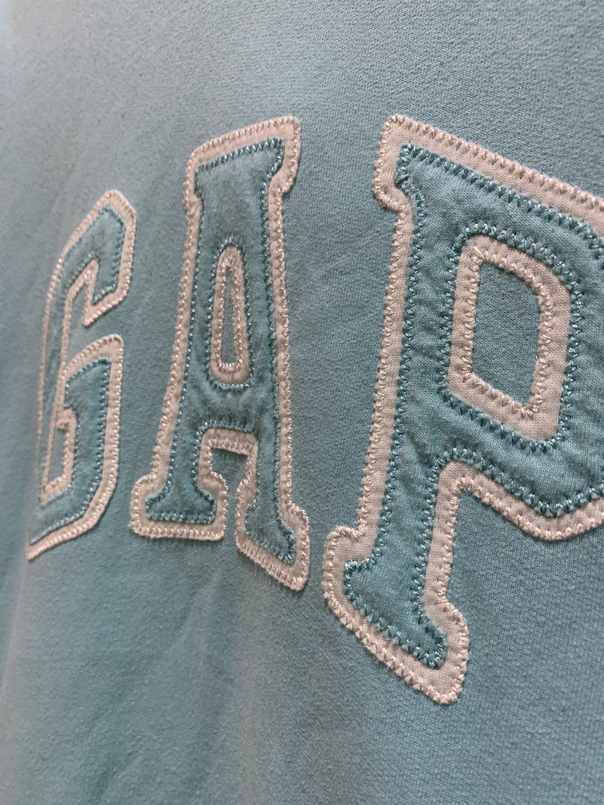 Gap Vintage GAP Hoodie Turquoise Pullover Hoodie Size US XL / EU 56 / 4 - 3 Thumbnail