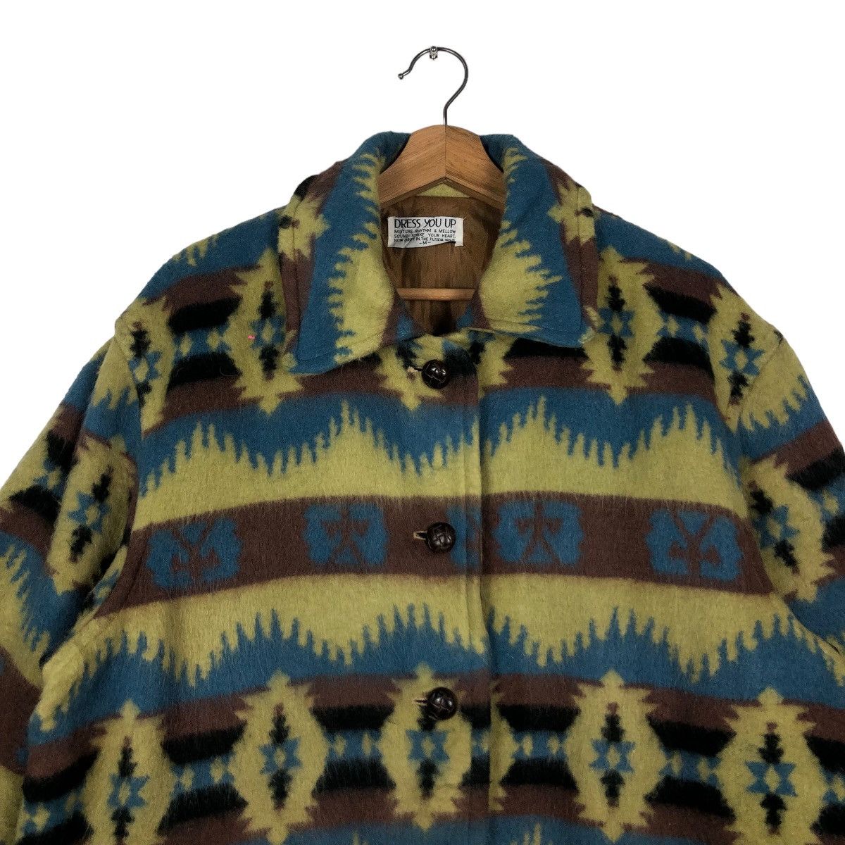 Japanese Brand 🔥90’s Vintage Navajo Aztec Wool Jacket Inspire Pendelton Size US M / EU 48-50 / 2 - 2 Thumbnail