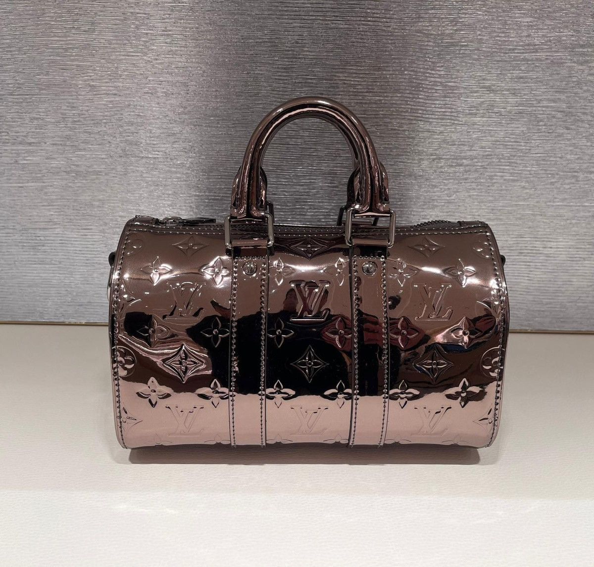 Louis Vuitton Louis Vuitton keepall 25 gunmetal metallic Size ONE SIZE - 1 Thumbnail