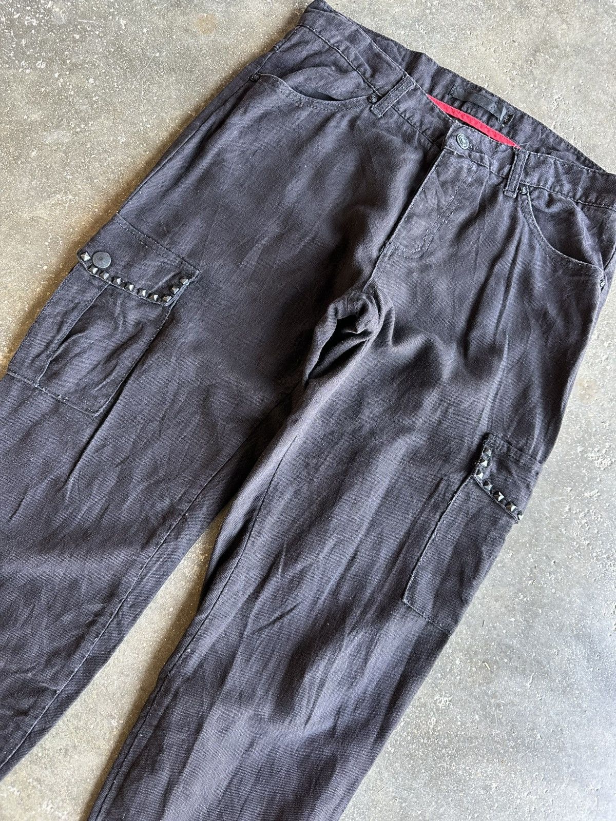 GOSTAR DE FUGA VERY RARE 💥VINTAGE FUGA JEANS CURVE/BANANA LEGS SPIKE PANTS Size US 32 / EU 48 - 7 Thumbnail