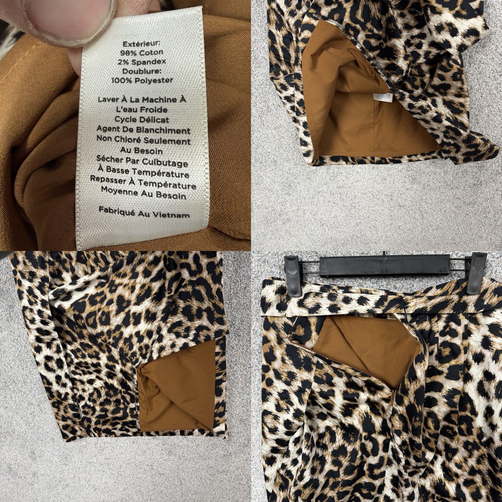 Talbots Talbots Skirt 8 Petite Leopard Print Office Siren Mob Wife Power Dressing Chic Knee Length Pencil Straight Women Size 30" / US 8 / IT 44 - 8 Thumbnail