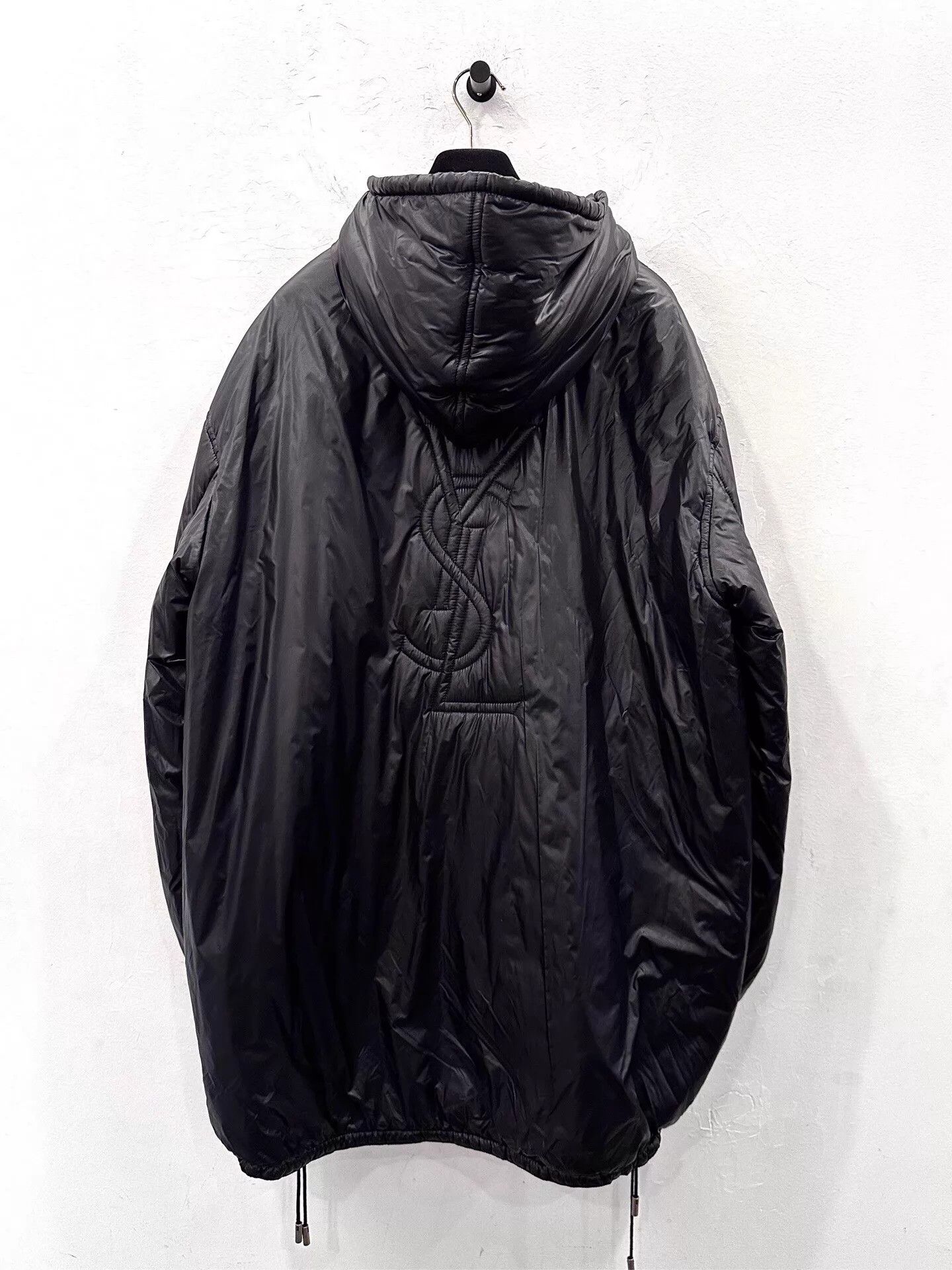 Yves Saint Laurent YSL Men's Black Back Embossed Logo Jacket 46 New Size US S / EU 44-46 / 1 - 3 Thumbnail