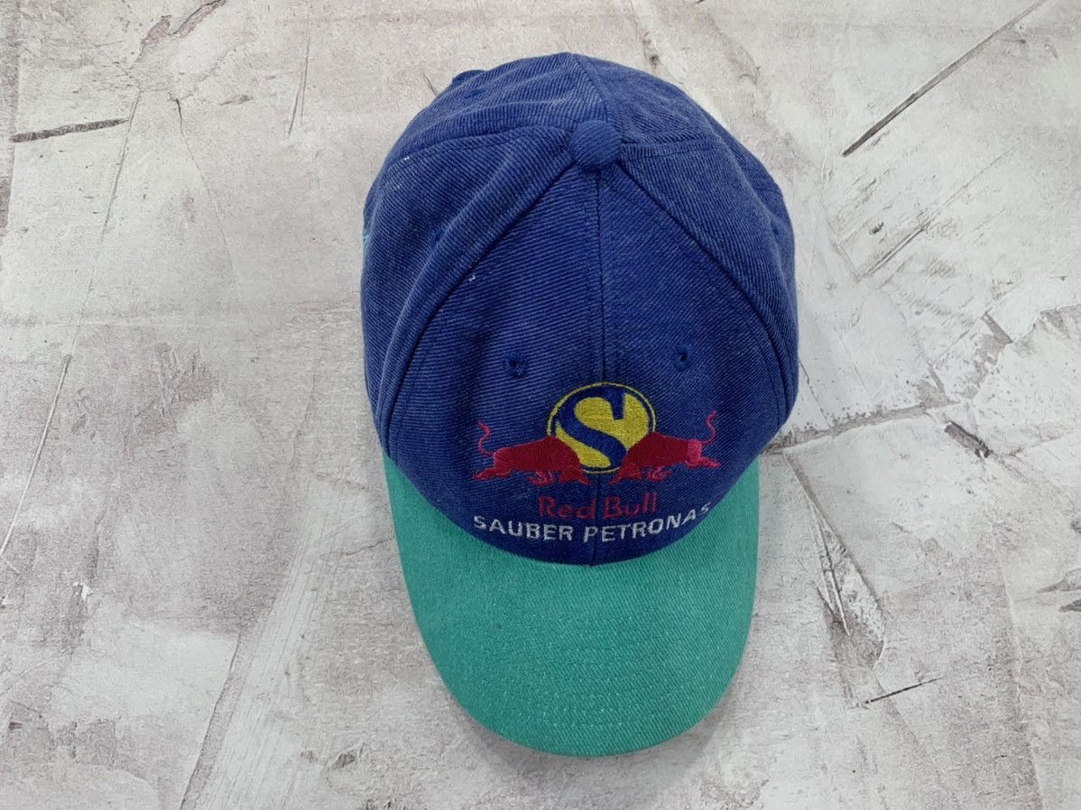 Red Bull × Vintage Mens vintage cap Red Bull Sauber Petronas Jean Alesi 14 Size ONE SIZE - 3 Thumbnail
