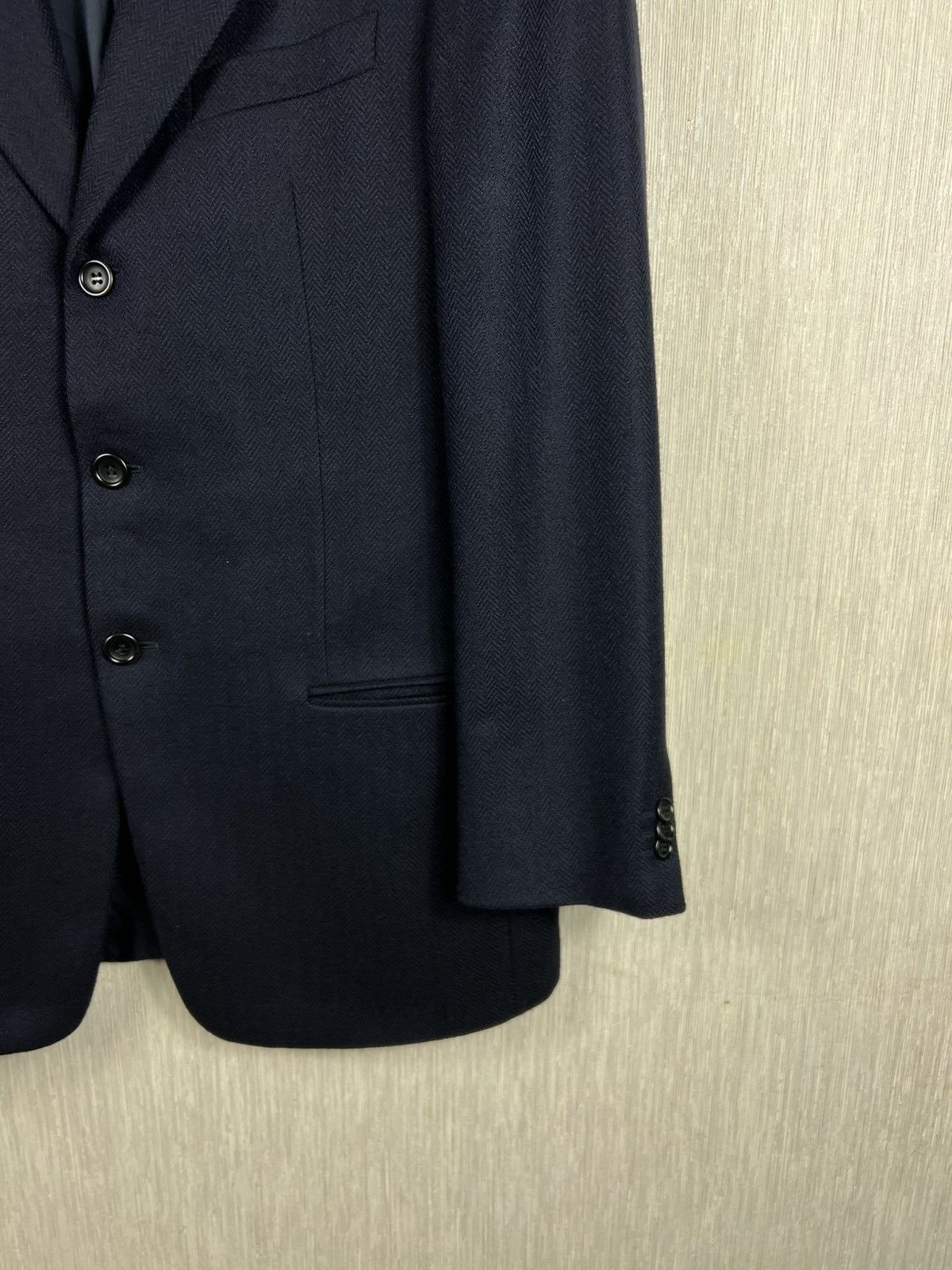 Armani Collezioni Giorgio Armani Collezioni wool herringbone blazer jacket Size US M / EU 48-50 / 2 - 5 Thumbnail