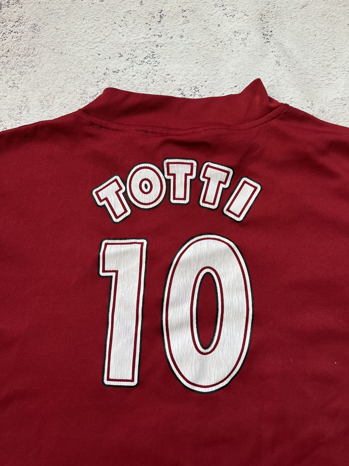 Vintage #10 TOTTI🔥 Jersey Retro AS ROMA 90s Football Soccer Size US S / EU 44-46 / 1 - 9 Thumbnail