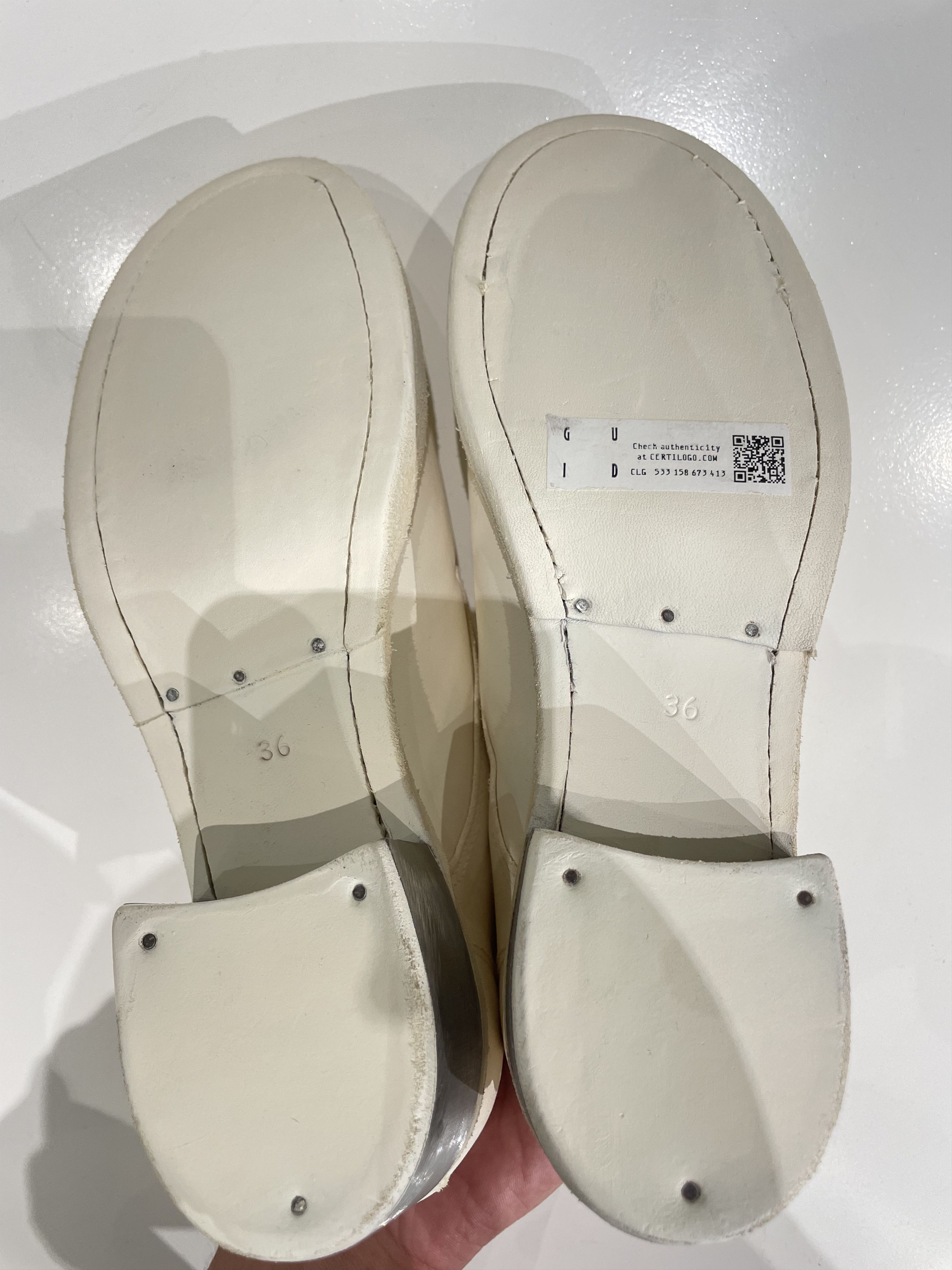 Guidi Guidi White 792ZI Horse Leather Shoes Size US 7 / IT 37 - 11 Thumbnail