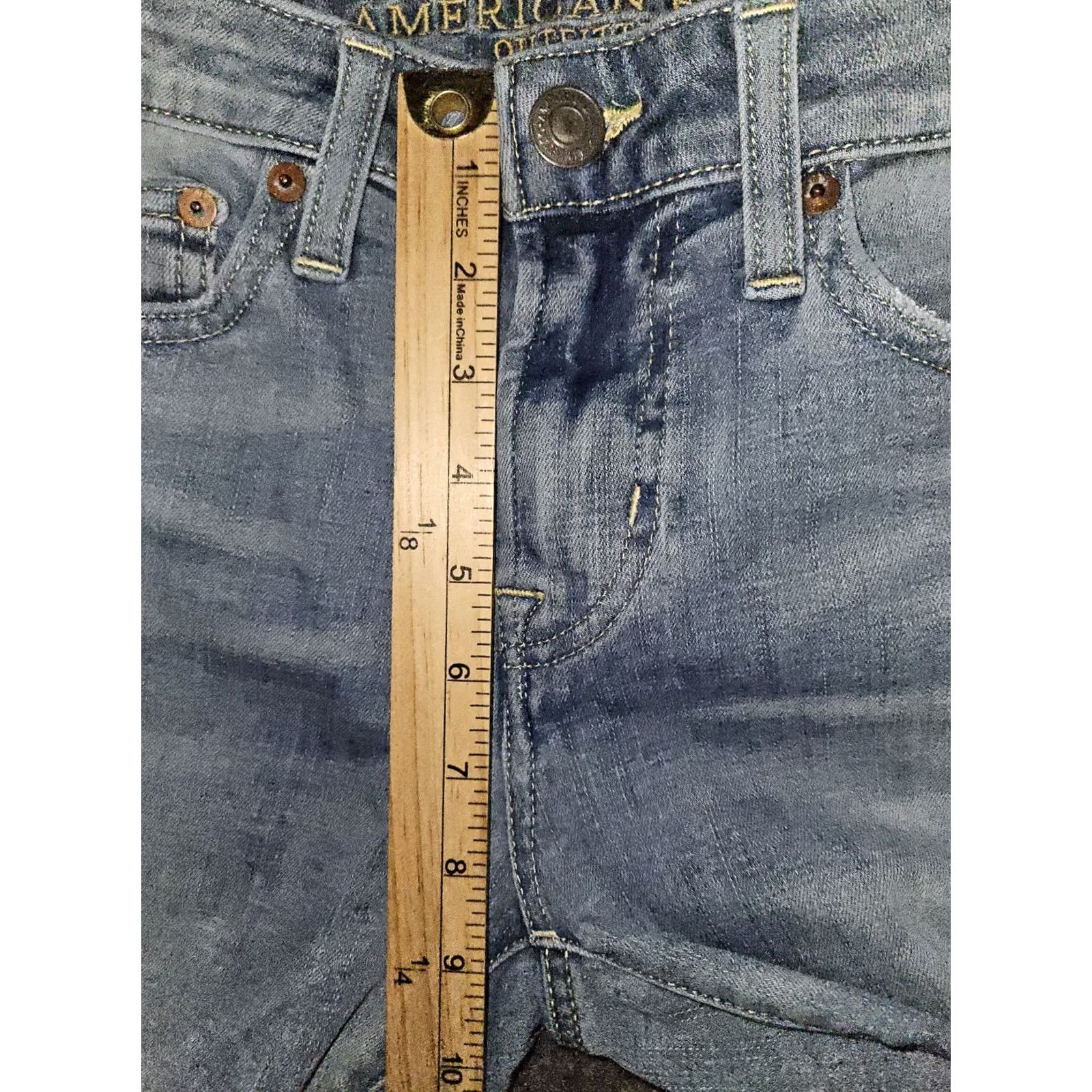 American Eagle Outfitters VINTAGE American Eagle Outfitters Original Boot Jeans Mens 26x29 Blue Denim Bootcut 90s Grunge Preppy Stretch Pockets Slimming Size US 26 / EU 42 - 6 Thumbnail