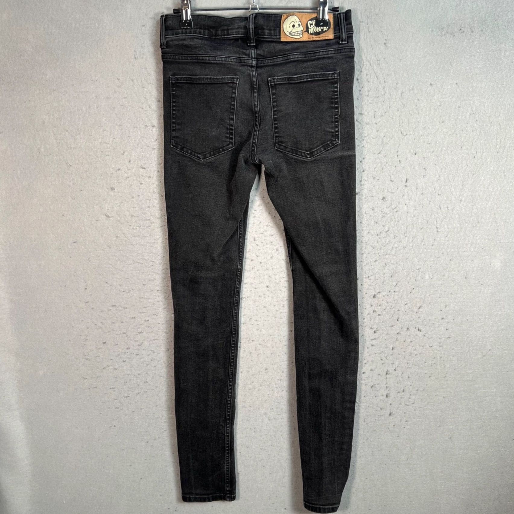 Cheap Monday VINTAGE Cheap Monday Jeans Slim Denim Women 26 Inseam 30 Black Skinny Stretch Cotton Blend Women Size 26" / US 2 / IT 38 - 2 Thumbnail