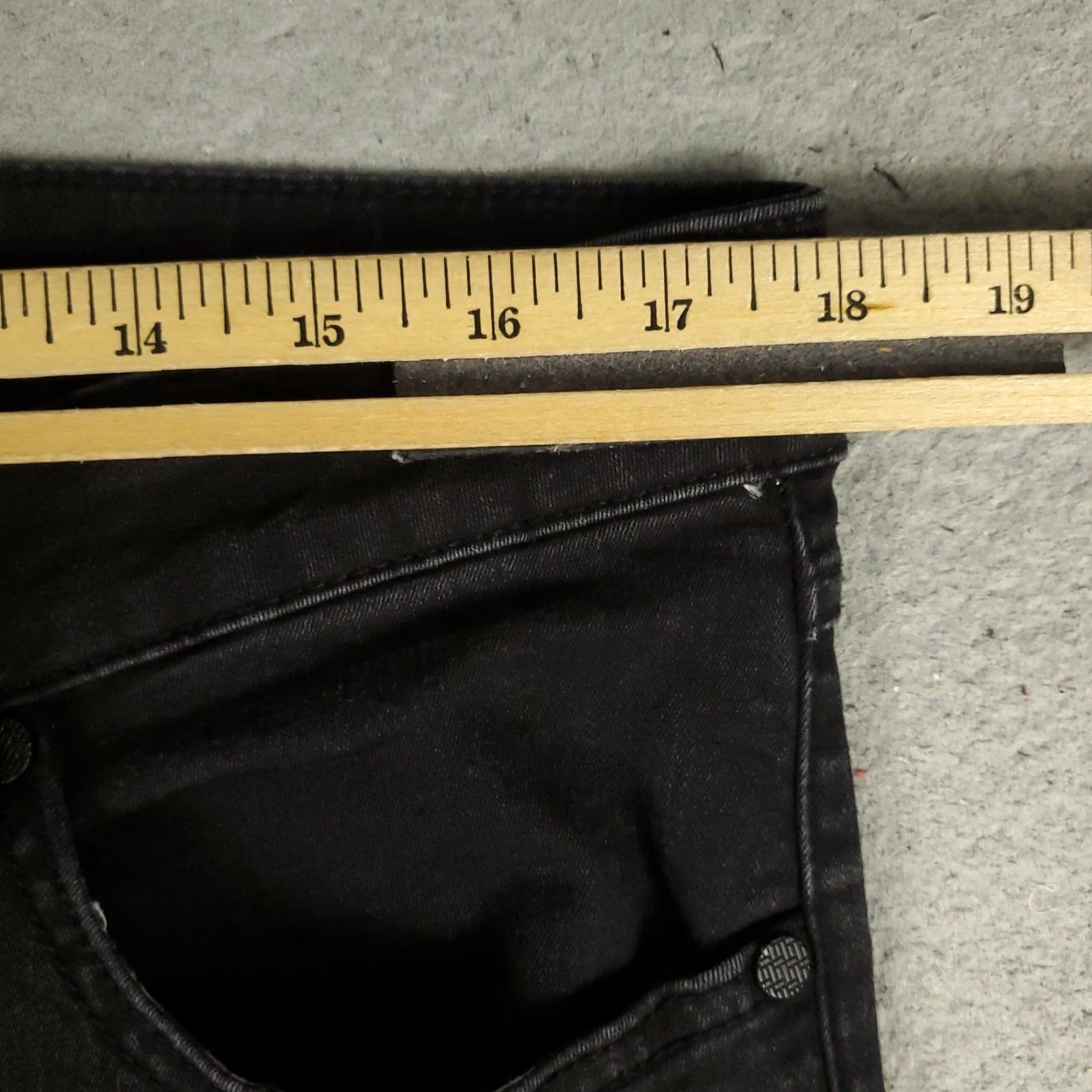 Denime Twillory Jeans Mens 36x34 Black Slim Fit 5 Pocket Denim Pants Jeans Size US 36 / EU 52 - 5 Thumbnail