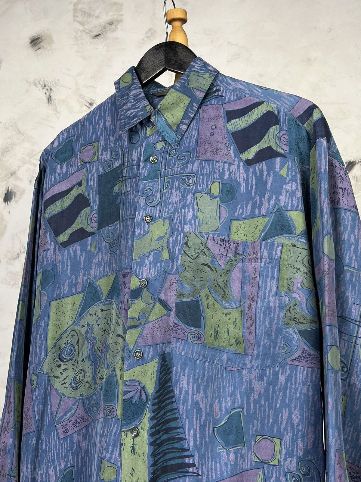 Marks & Spencer Vintage Marks & Spencer Silk Shirt Size L - XL Size US L / EU 52-54 / 3 - 2 Thumbnail